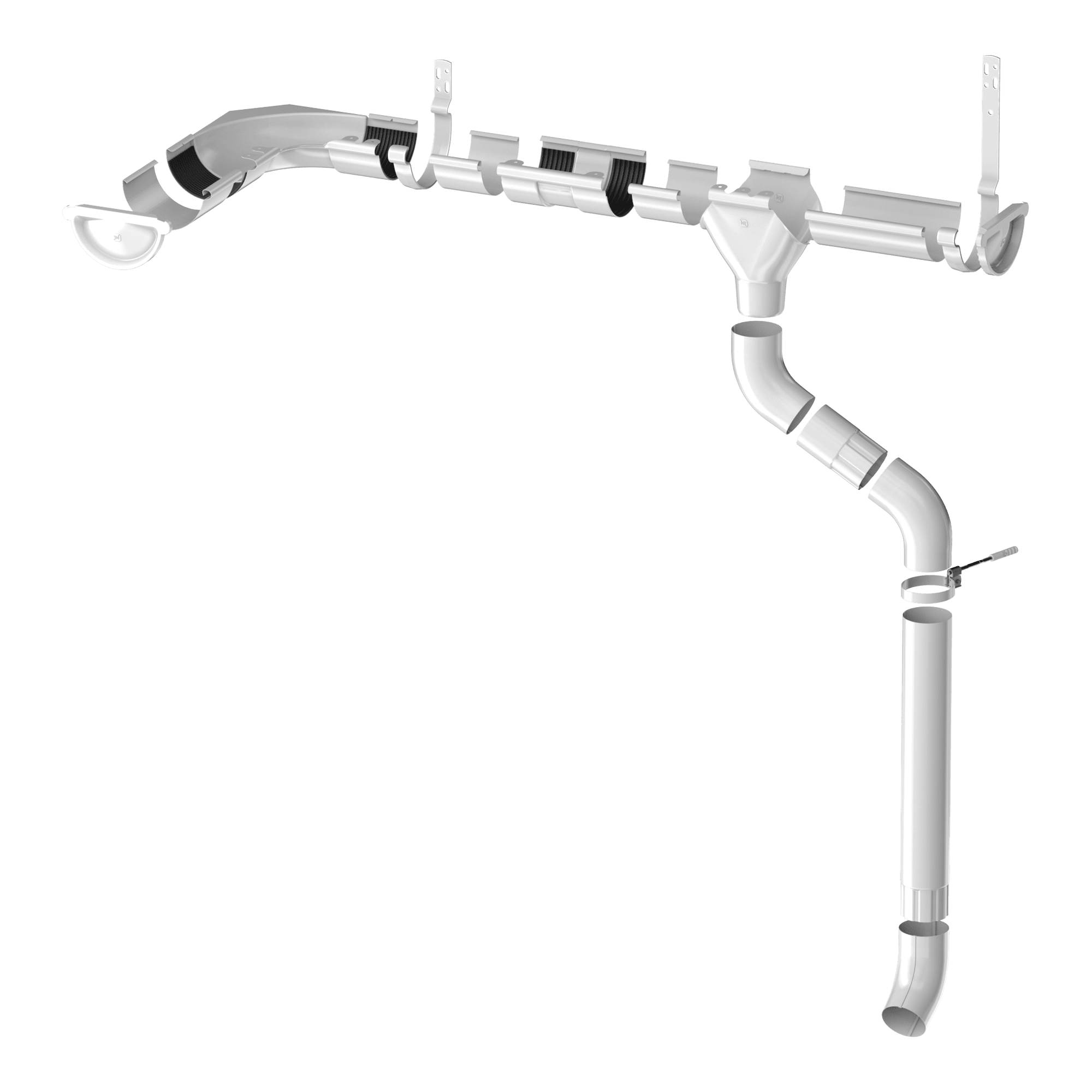 Металлическая водосточная система ∅ 125/90 ТЕХНОНИКОЛЬ