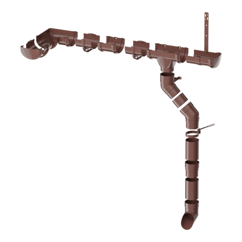 Пластиковая водосточная система ∅ 120/80 ТЕХНОНИКОЛЬ ОПТИМА