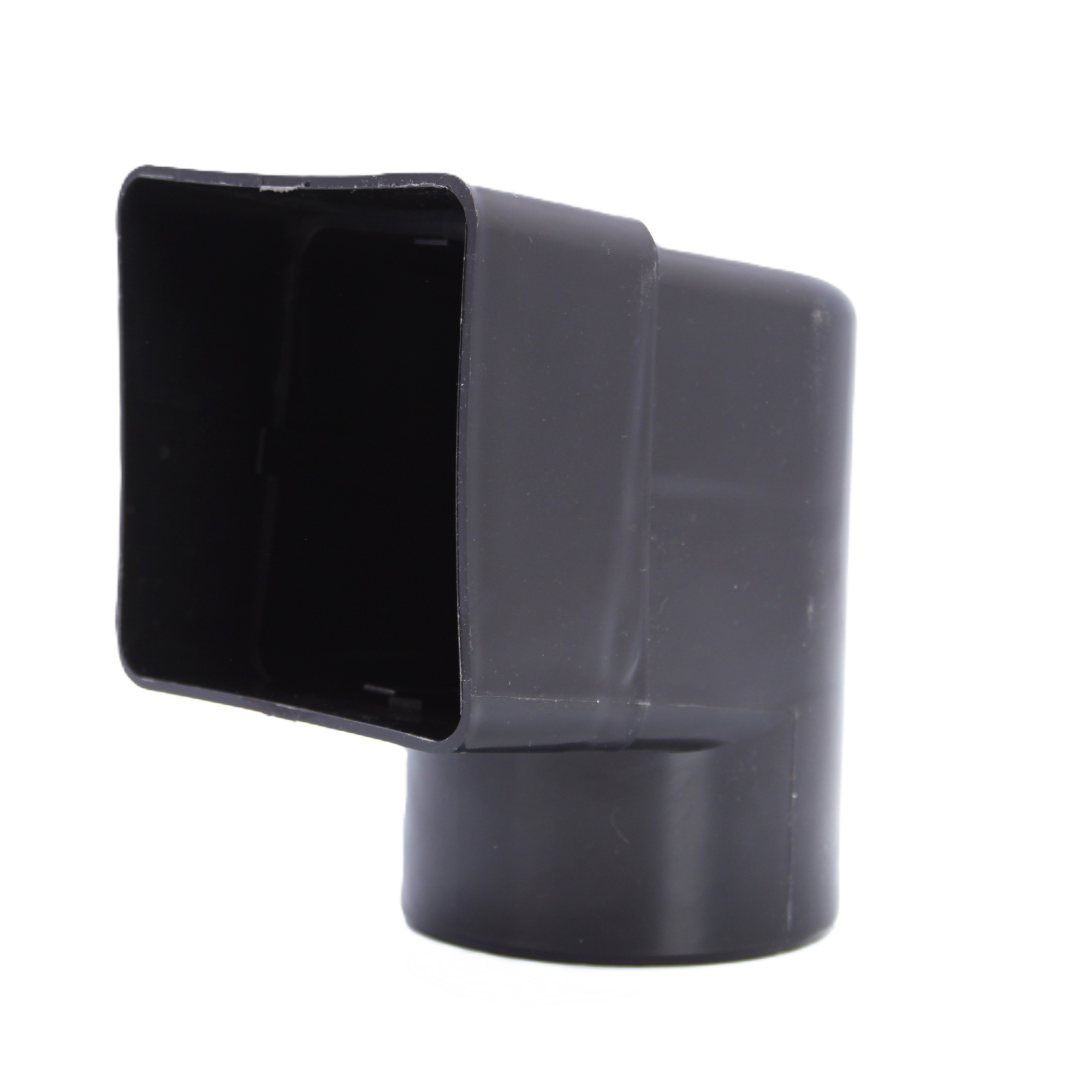 Отвод угловой, с квадратного сечения (100*100мм) в круглое (100мм)