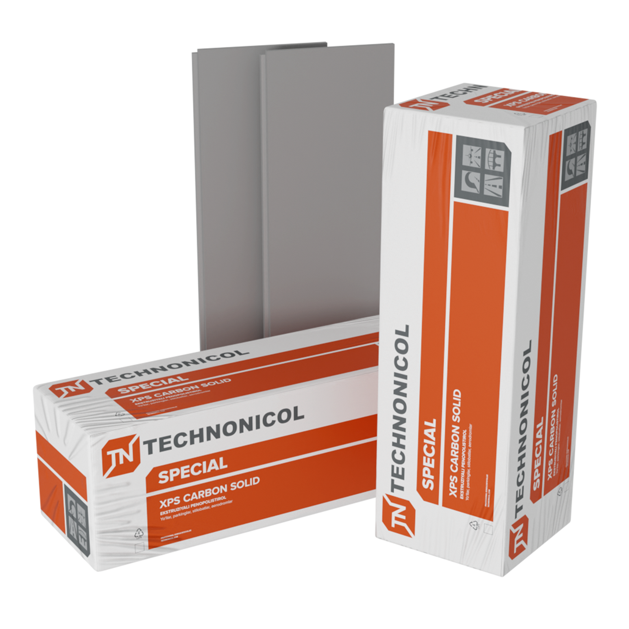 Экструзионный пенополистирол (XPS) CARBON SOLID 500 Тип А