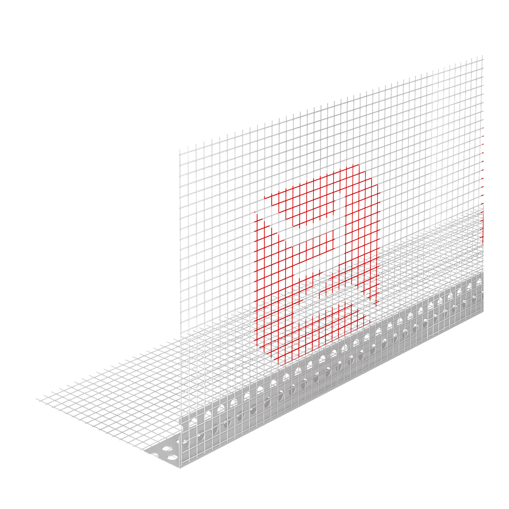 МАТЕРИАЛЫ ДЛЯ ШТУКАТУРНОГО ФАСАДА Профиль угловой ТЕХНОНИКОЛЬ с армирующей сеткой