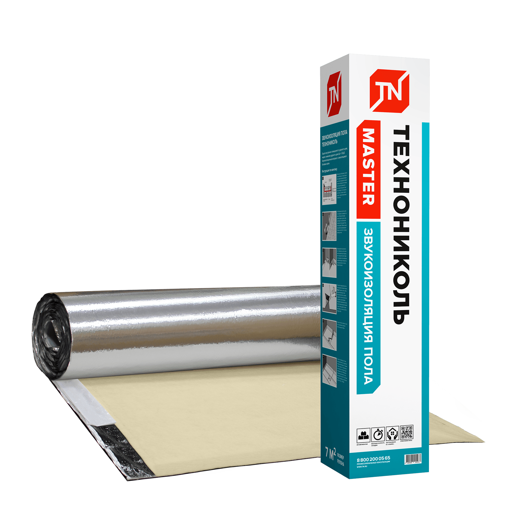 Звукоизоляция пола ТЕХНОНИКОЛЬ