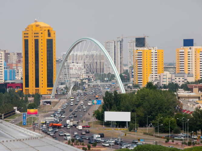 Мост Караоткель через реку Ишим