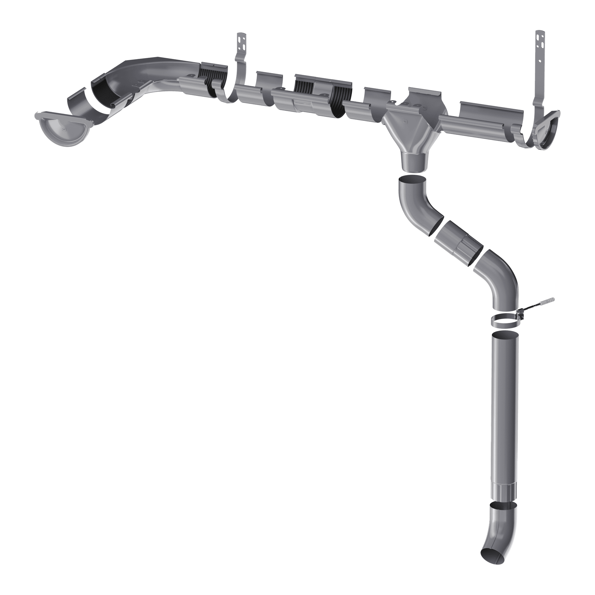 Металлическая водосточная система ∅ 125/90 ТЕХНОНИКОЛЬ