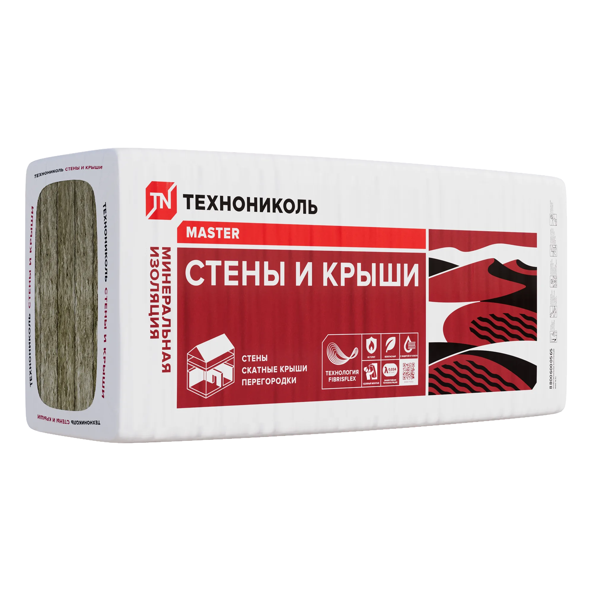 ТЕХНОНИКОЛЬ Стены и крыши МИНЕРАЛЬНАЯ ИЗОЛЯЦИЯ НА ОСНОВЕ СТЕКЛОВОЛОКНА
