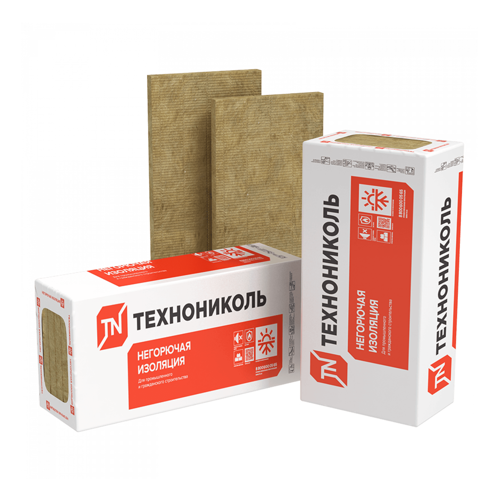 МИНЕРАЛЬНАЯ ИЗОЛЯЦИЯ НА ОСНОВЕ КАМЕННОЙ ВАТЫ ТЕХНОРУФ Н ПРОФ КЛИН 4,2%