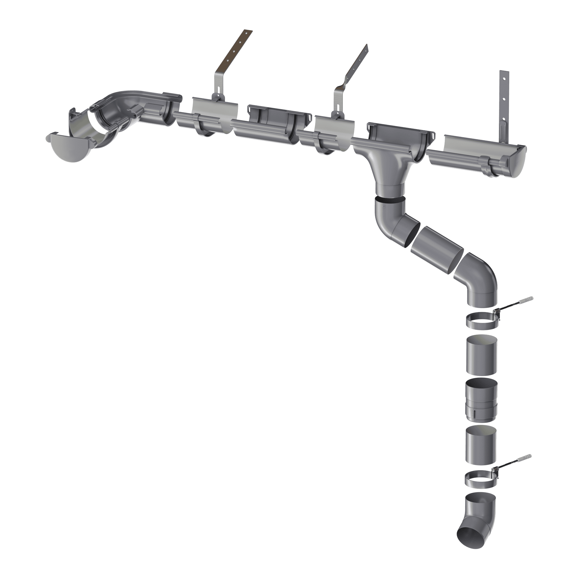 Пластиковая водосточная система ∅ 152/100 ТЕХНОНИКОЛЬ МАКСИ