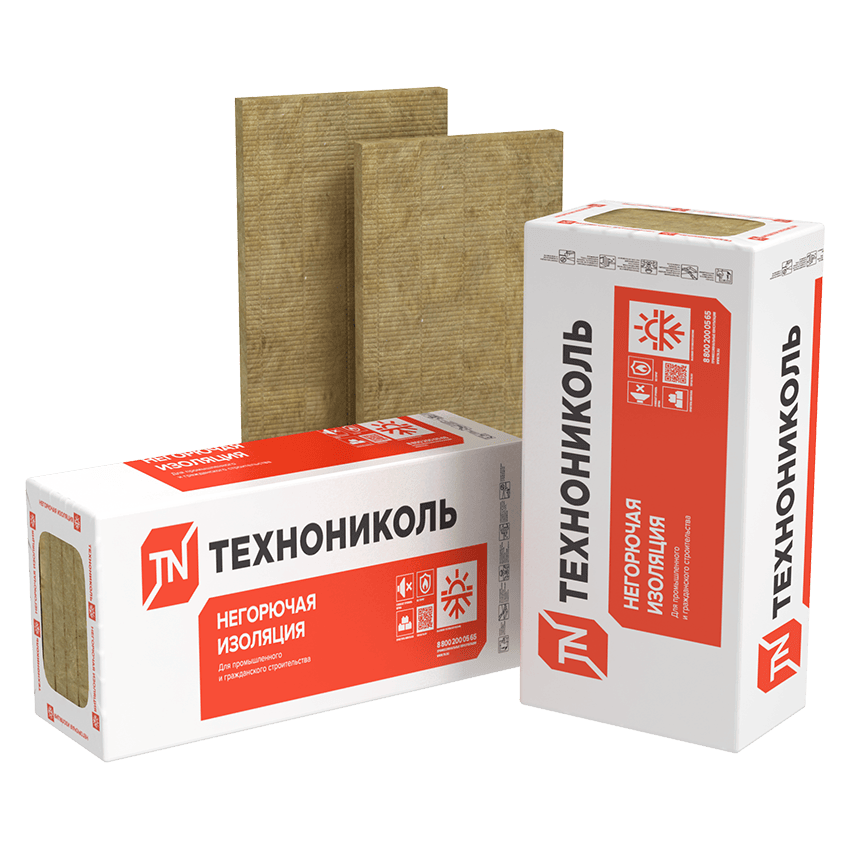МИНЕРАЛЬНАЯ ИЗОЛЯЦИЯ НА ОСНОВЕ КАМЕННОЙ ВАТЫ ТЕХНОФАС СТАНДАРТ ЛАЙТ