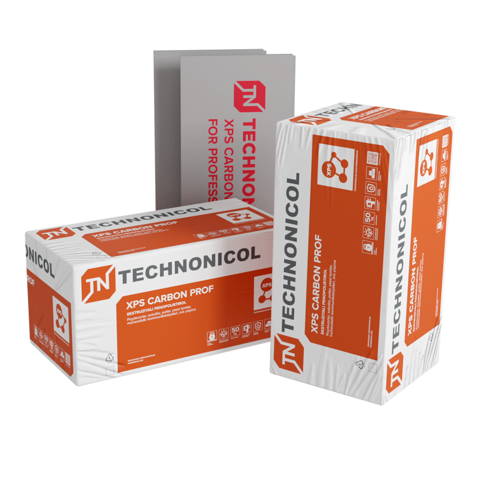 Экструзионный пенополистирол (XPS) CARBON PROF 300